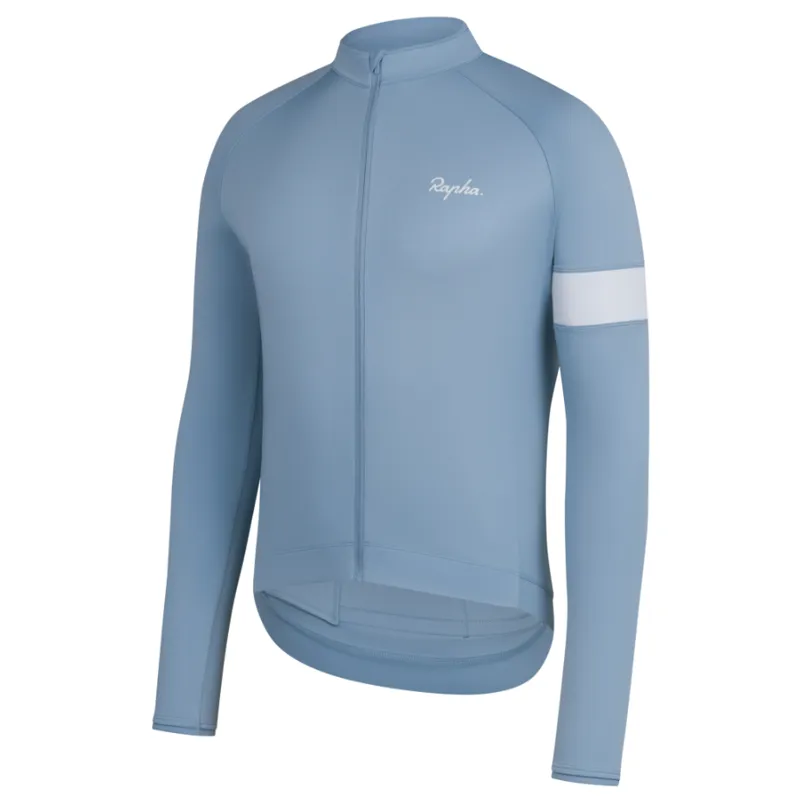 新品‼︎ Rapha ラファ LONG SLEEVE CORE JERSEY M Rapha Long Sleeve Core Jersey Light Blue